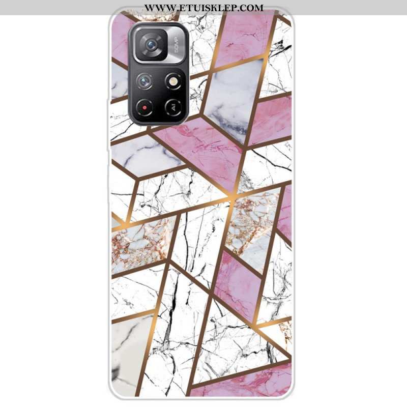 Etui do Poco M4 Pro 5G Geometria Marmuru